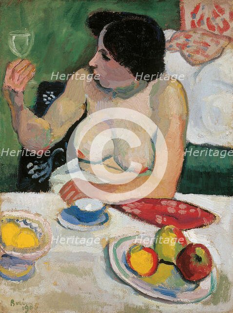 Woman with glass, 1906.