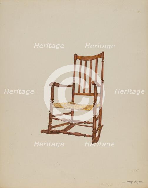Rocking Chair, c. 1937. Creator: Henry Meyers.