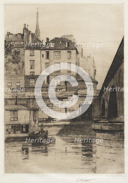 Quai des Orfèvres, Paris, 1886. Creator: Charles Adams Platt (American, 1861-1933).