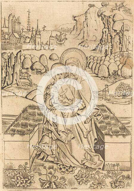 The Madonna and Child with Saint Anne, c. 1460. Creator: Master of St. Sebastian.