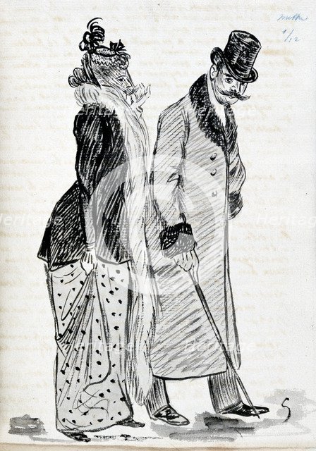 'The Couple', c1870-1893. Artist: Guy de Maupassant