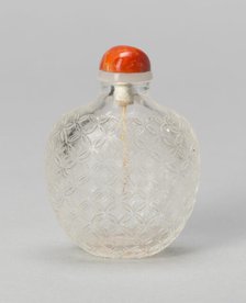 Snuff Bottle with "Cash" Pattern, Qing dynasty (1644-1911), 1750-1800. Creator: Unknown.