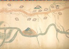 Map of the Grand Canal from Beijing to the Yangzi River, late 18th or early 19th century. Creator: Unknown.