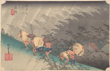 Sudden Shower in Shono, ca. 1833-34., ca. 1833-34. Creator: Ando Hiroshige.