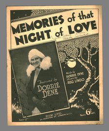 Memories of that Night of Love, c1930s. Creator: Unknown.