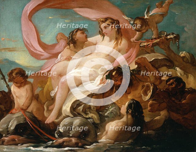 Venus Emerging from the Sea, between c1754 and c1755. Creator: Joseph-Marie Vien the Elder.
