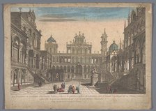 View of the courtyard of a structure, 1700-1799. Creator: Michele Marieschi.