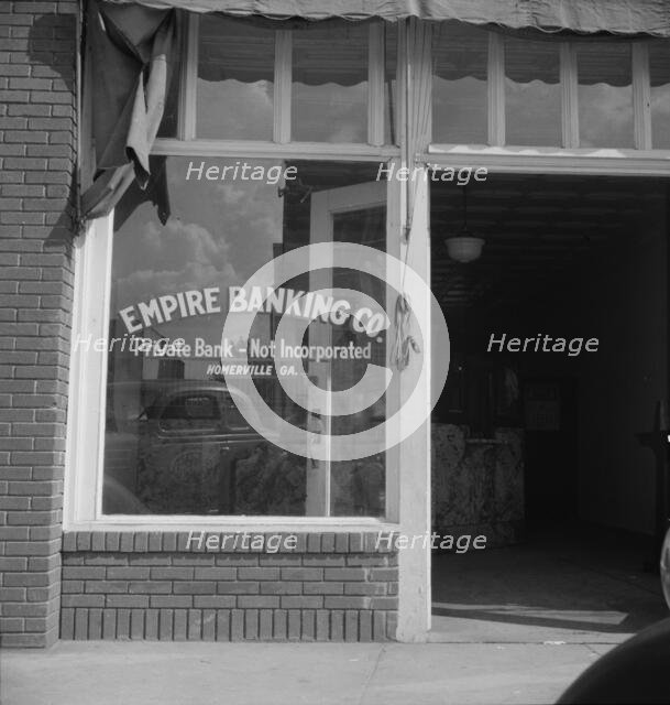 Bank at Homerville, Georgia, 1937. Creator: Dorothea Lange.