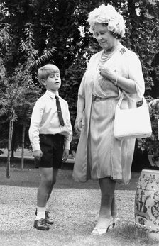 The Queen Mother and Prince Edward, Clarence House, London, 1970. Artist: Unknown