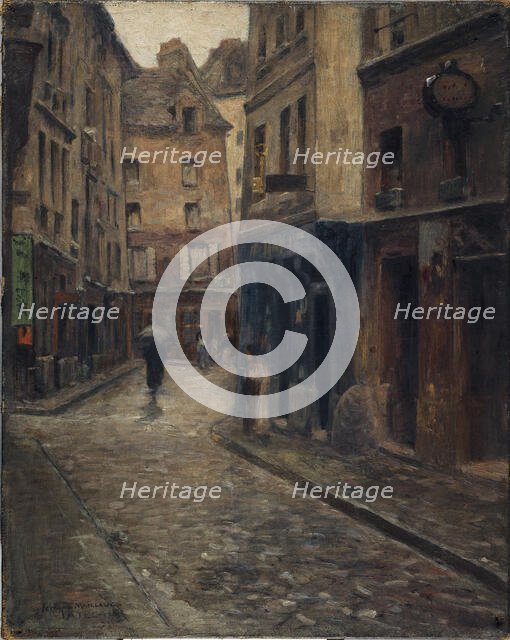 Rue de Lanneau. In rain , c1902. Creator: Fernand Maillaud.