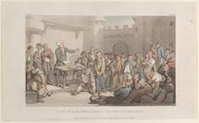 The Vicar Preaching to the Prisoners, from "The Vicar of Wakefield", May 1, 1817., May 1, 1817. Creator: Thomas Rowlandson.