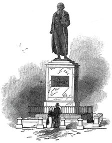 Statue of Gutemburg, at Mayence, 1845. Creator: Unknown.