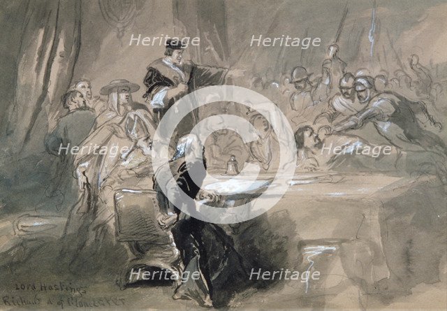 'Arrest of Lord Hastings', c1856-1859. Artist: Sir John Gilbert