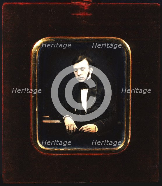 Alexander Sukhovo-Kobylin, Russian playwright, 1850. Artist: Anon