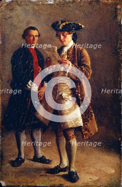 Reading a Letter, 1852. Artist: Meissonier, Ernest Jean Louis (1815-1891)