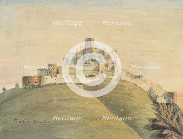 Trencin Castle, 1882. Creator: Jozef Konyoki.
