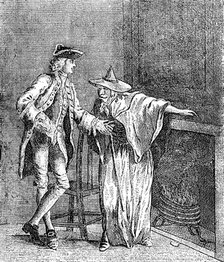 'The Gypsey conversing with ye Inspector General of Great Britain,' c1753. Artist: Unknown