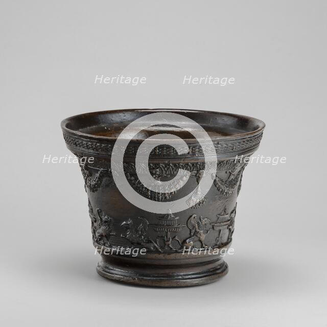 Mortar with Putti and Griffins, early 16th century. Creator: Unknown.