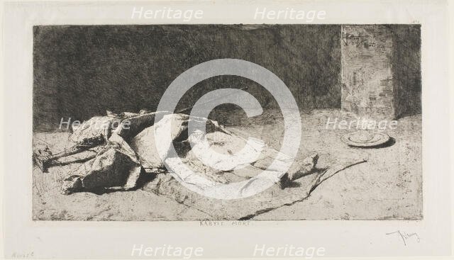 Dead Kabyle, n.d. Creator: Mariano Jose Maria Bernardo Fortuny y Carbo.