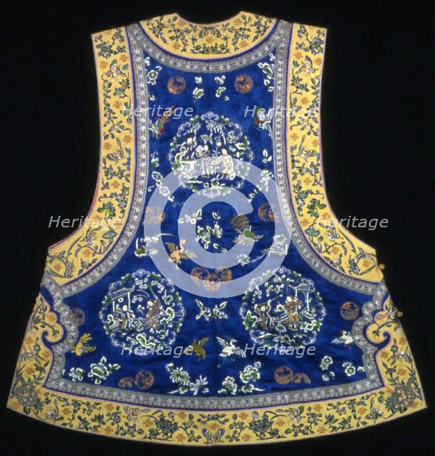 Woman's Majia (Semiformal or Informal Domestic Vest), China, Qing dynasty (1644-1911), 1870/90. Creator: Unknown.