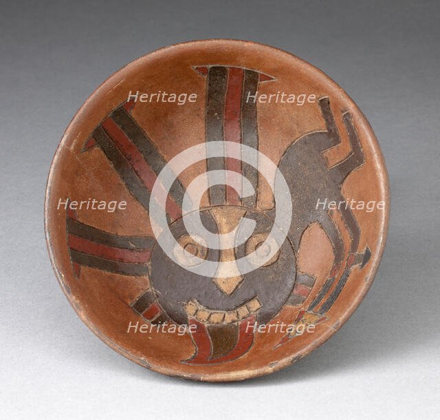 Bowl with Anthropomorphic Figure, 650/150 B.C. Creator: Unknown.