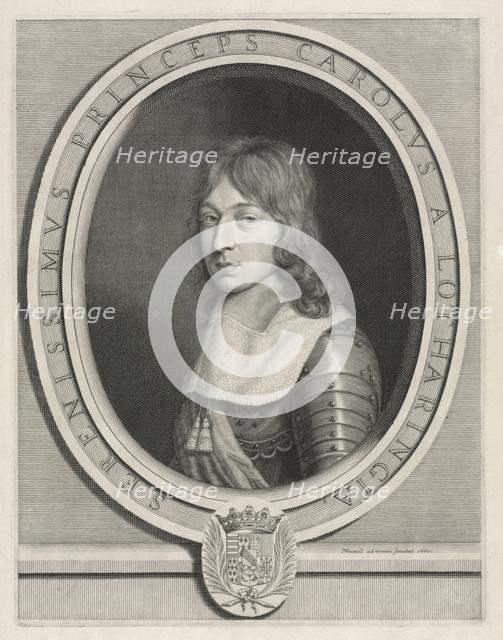 Charles V, Duke of Lorrain, 1660. Creator: Robert Nanteuil (French, 1623-1678).