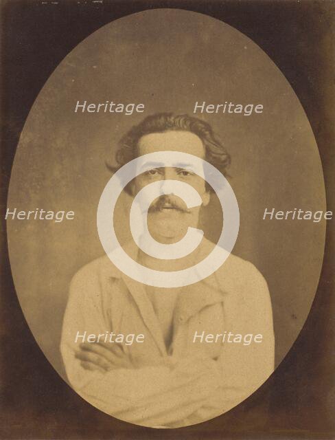 Face in repose, 1854-1856, printed 1862. Creator: Duchenne de Boulogne.