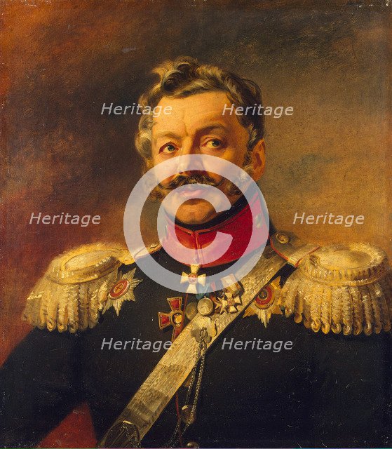 Portrait of General Count Peter Petrovich von der Pahlen (1777-1864), before 1825. Artist: Dawe, George (1781-1829)