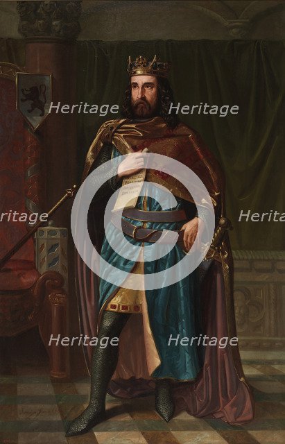 Bermudo II of León, 1851. Artist: Fresno, Jerónimo (active 1850s)