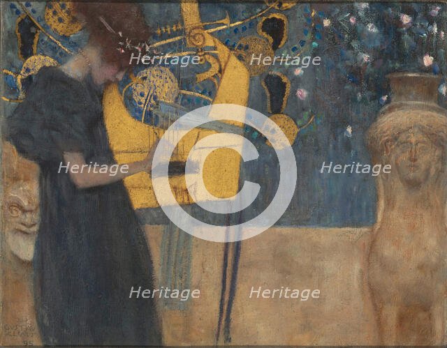 The Music, 1895. Creator: Klimt, Gustav (1862-1918).