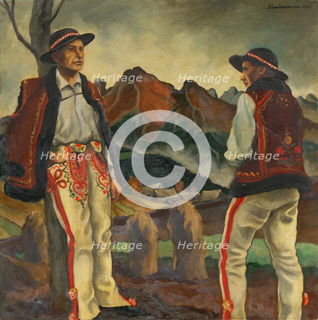 Liberated territory, 1941. Creator: Ján Ladvenica.