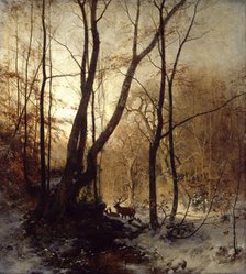 Winter in Germany, 1869. Creator: Ludwig Munthe.