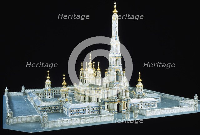 Model of Smolny Convent of the Resurrection in St. Petersburg, 1750–1756. Artist: Rastrelli, Bartolomeo Francesco (1700-1771)