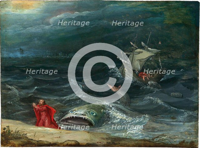Jonah and the Whale, 17th century. Creator: Anonymous.