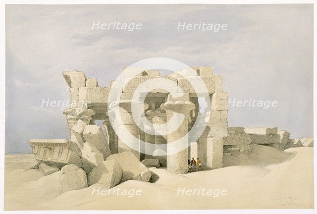 Temple of Sobek and Horuss at Kom Ombo, Egypt, 19th century. Artist: David Roberts