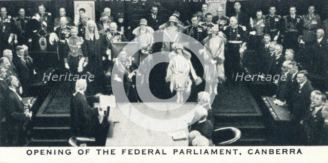 'Opening of the Federal Parliament, Canberra', 1927 (1937). Creator: Unknown.