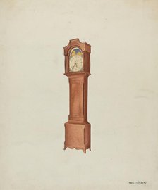 Shaker Tall Clock, c. 1937. Creator: William Paul Childers.