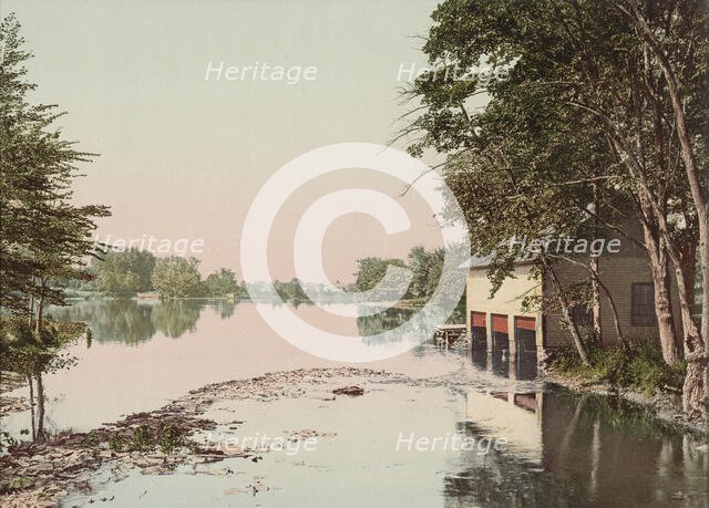 The Lake at Mt. Holyoke College, South Hadley, c1900. Creator: Unknown.