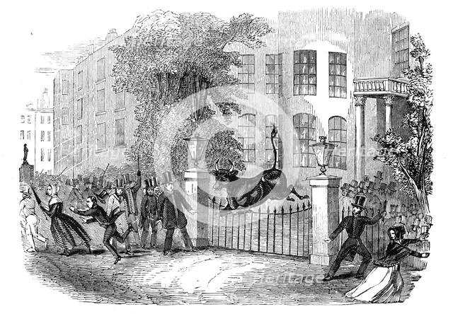 Scene in Privy Gardens, Whitehall, on Sunday last, 27 April 1844. Creator: Unknown.