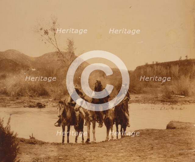 At the ford-Apache, c1903. Creator: Edward Sheriff Curtis.