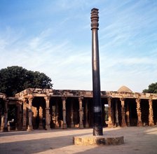Asoka Pillar, Delhi, c20th century. Artist: CM Dixon.