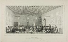 Praying Tartars, Istrimdjami-Kara-sou-Bazar, Crimea, October 19, 1837, 1844. Creator: Auguste Raffet.