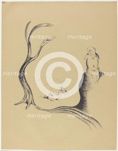 Der Baum der Sehnsucht (The Tree of Longing), 1920. Creator: Heinrich Hoerle.