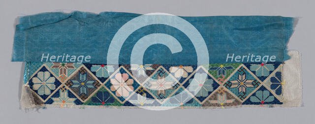 Band (from Woman's Trousers or Robe), China, 1875/1900. Creator: Unknown.
