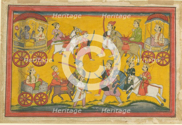 Vishnu Procession, c. 1755. Artist: Indian Art  