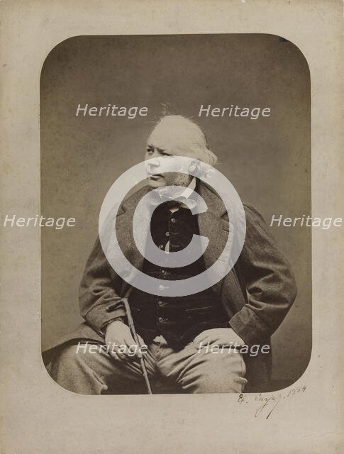Portrait of Honoré Daumier (1808-1879), 1864. Creator: Carjat, Étienne (1828-1906).