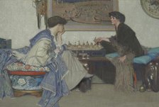 The Chess Game, c1910s. Creator: Emile Vloors.