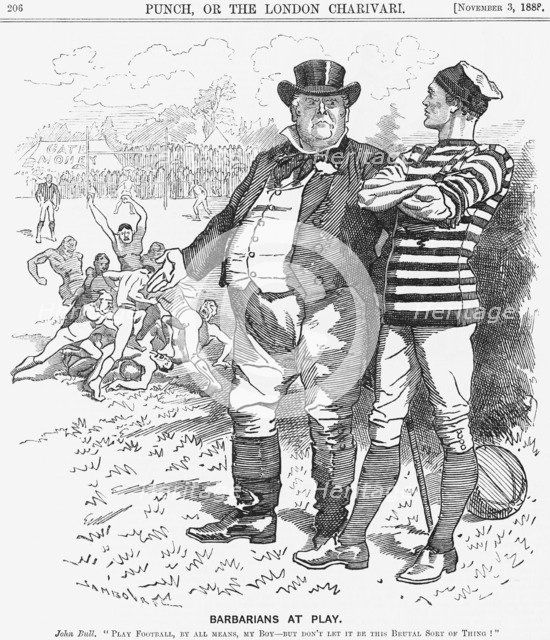 'Barbarians at Play', 1888. Artist: Unknown