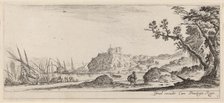Boats on the Seashore, in or before 1647. Creator: Stefano della Bella.