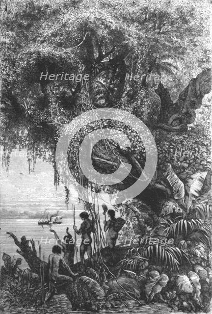 'First Steamboat on the Orinoco; A Journey up the Orinoco', 1875. Creator: Unknown.